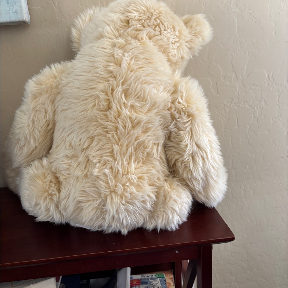 Large Teddy Bear Brown Plush Stuffed Animal Jointed 17” FAO Schwarz - Picture 5 of 8